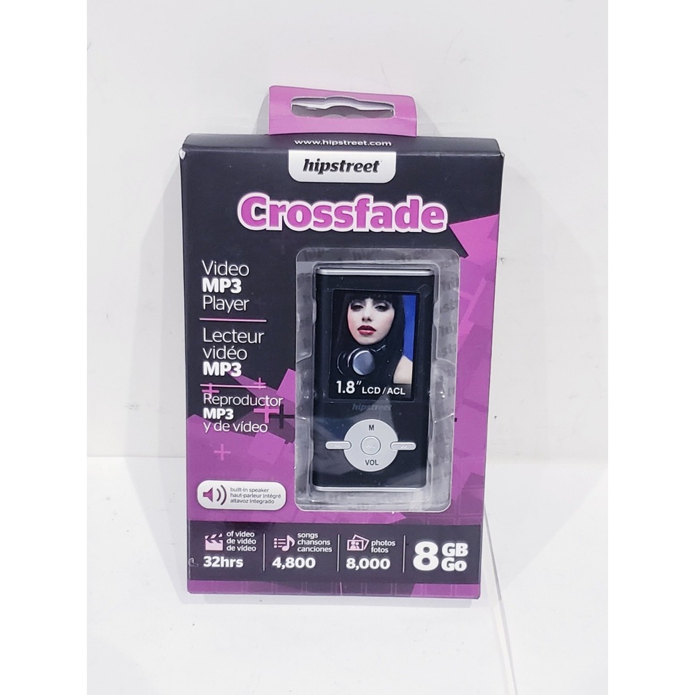 Hipstreet HS-T29A-8GBSL Crossfade (8 GB) Video MP3 Player - New